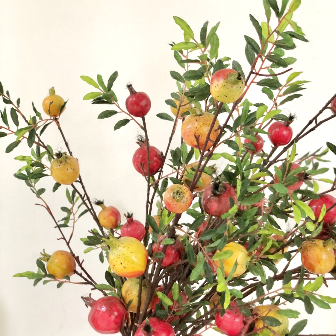 Artificial pomegranate fruit home decoration floral art thumbnail