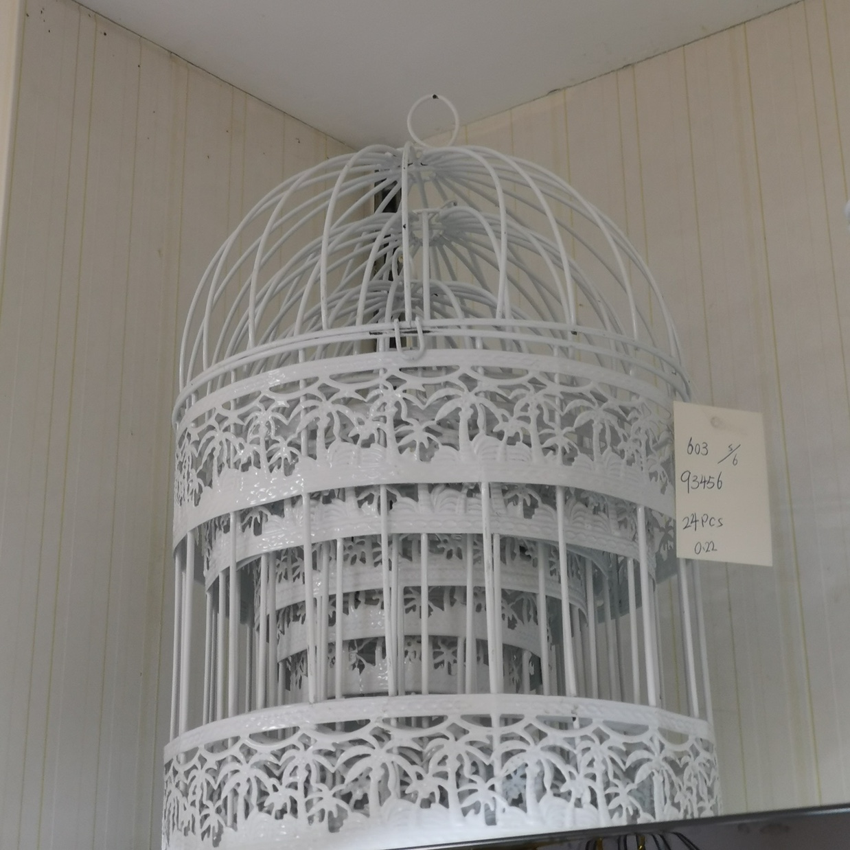 铁线工艺品畅祺工艺铁线工艺品畅祺工艺套6椰树花铁皮鸟类 圆形