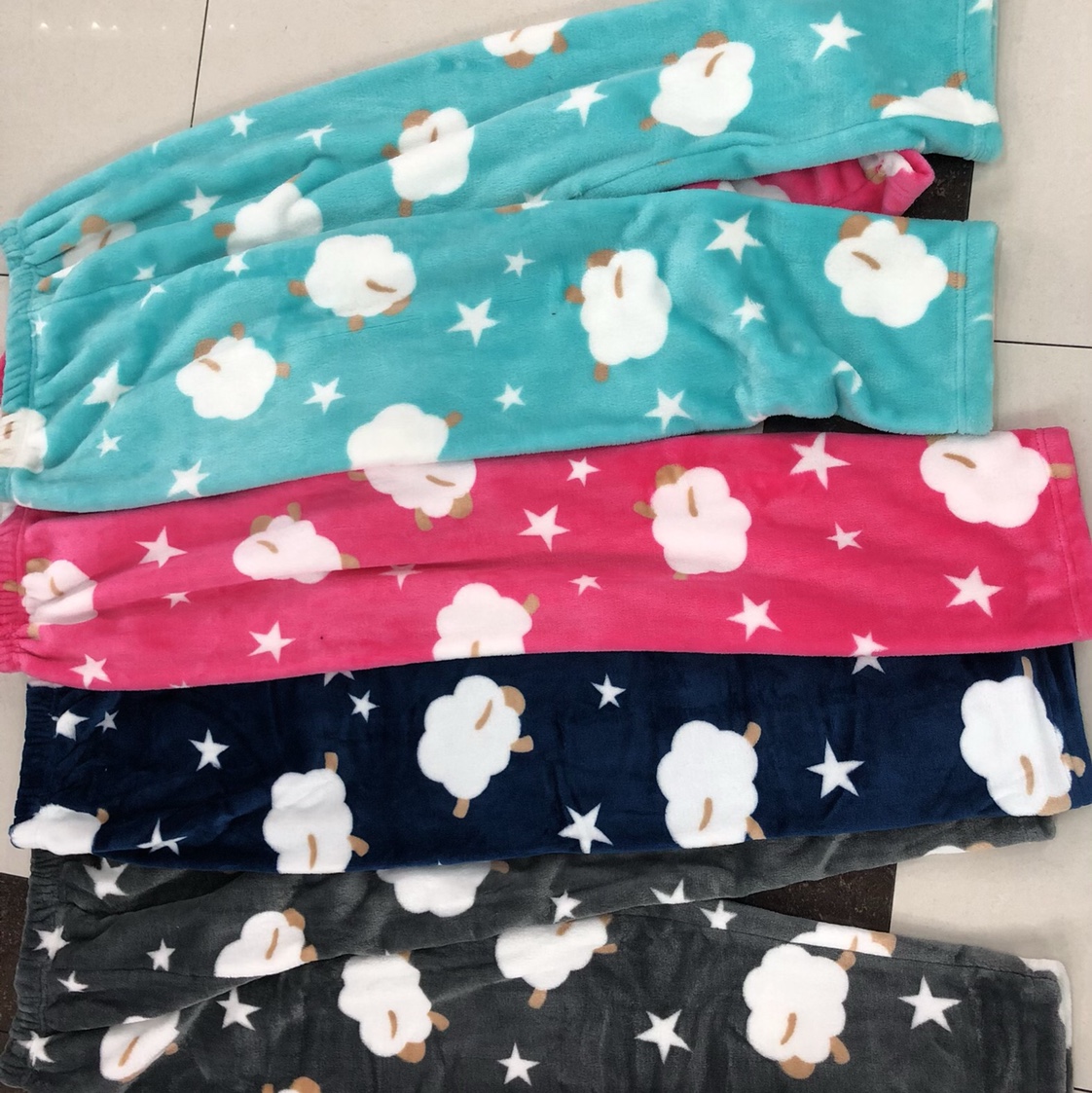 Pajama pants thick warm warm pants lengthened flannel winter single can wear coral velvet home pants thumbnail