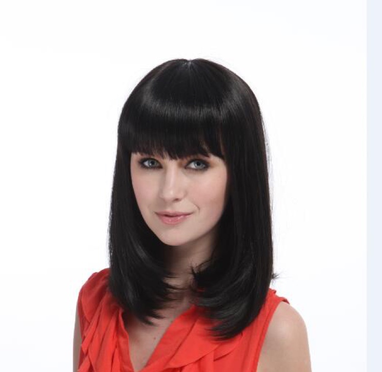 Yiyang Wig Women's headgear shawl Straight hair synthetic fiber wig
