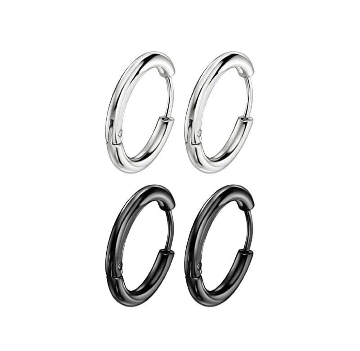 Titanium ear ring 2.0 '2.5, Black ear ring, steel ear ring, gold ear ring thumbnail