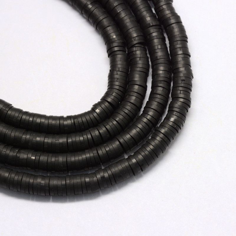 3*1mm black ceramic tile jewelry accessories Partition necklace bracelet accessories beads, length of 45cm thumbnail