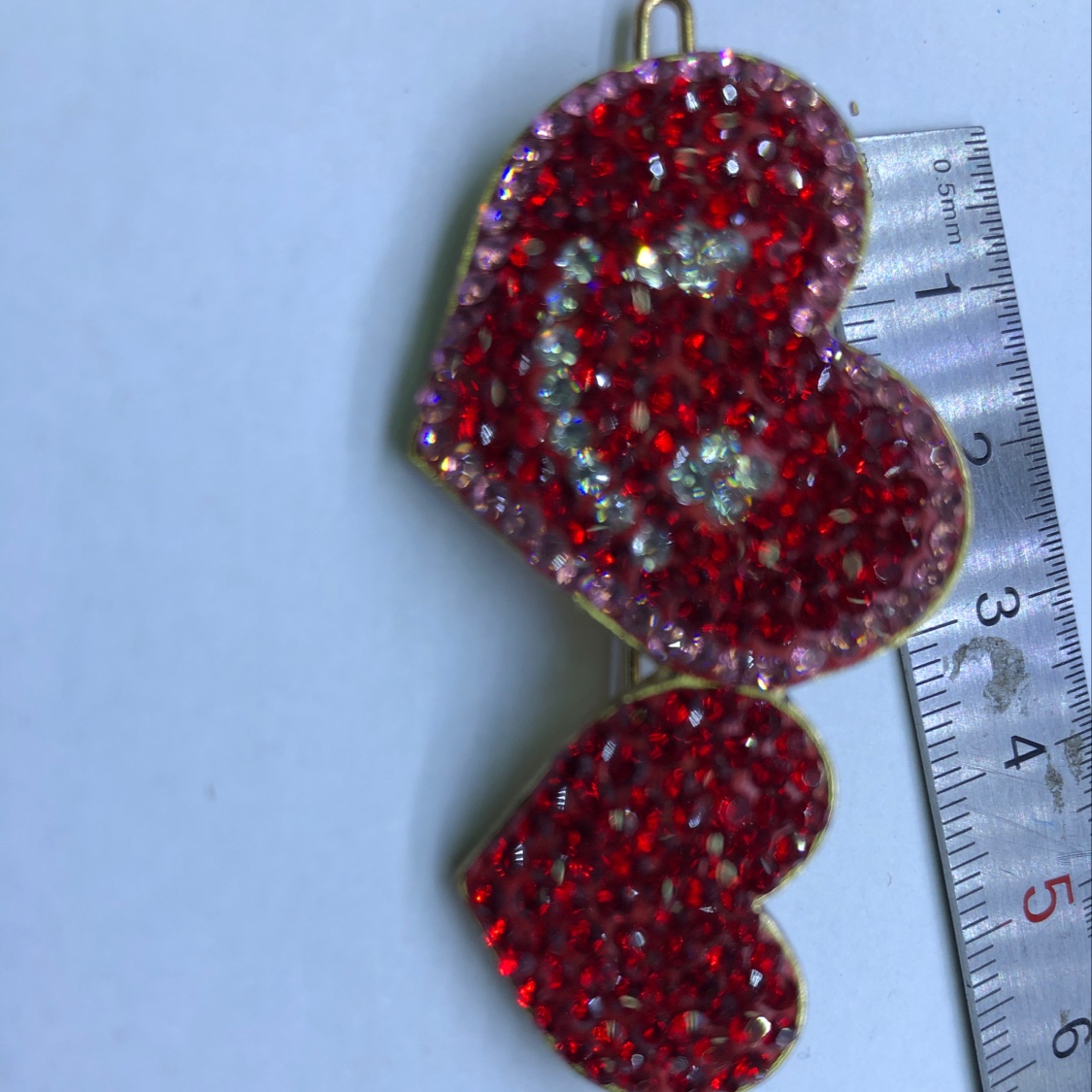 A cut through double ❤ ️ pin thumbnail