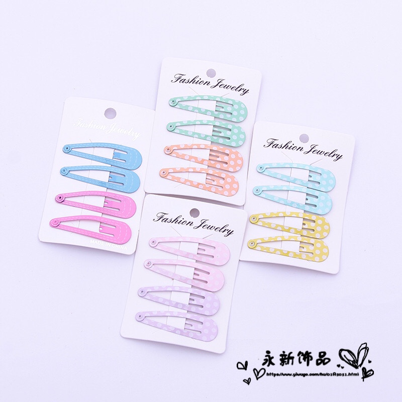 彩色一字夹韩版可爱发夹糖果发夹女学生刘海夹日系网红小卡子头