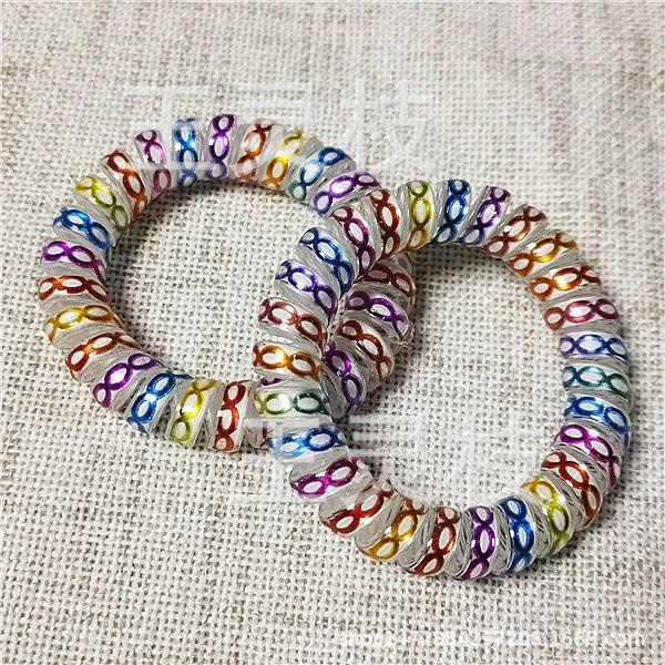 Color drawn hair ring