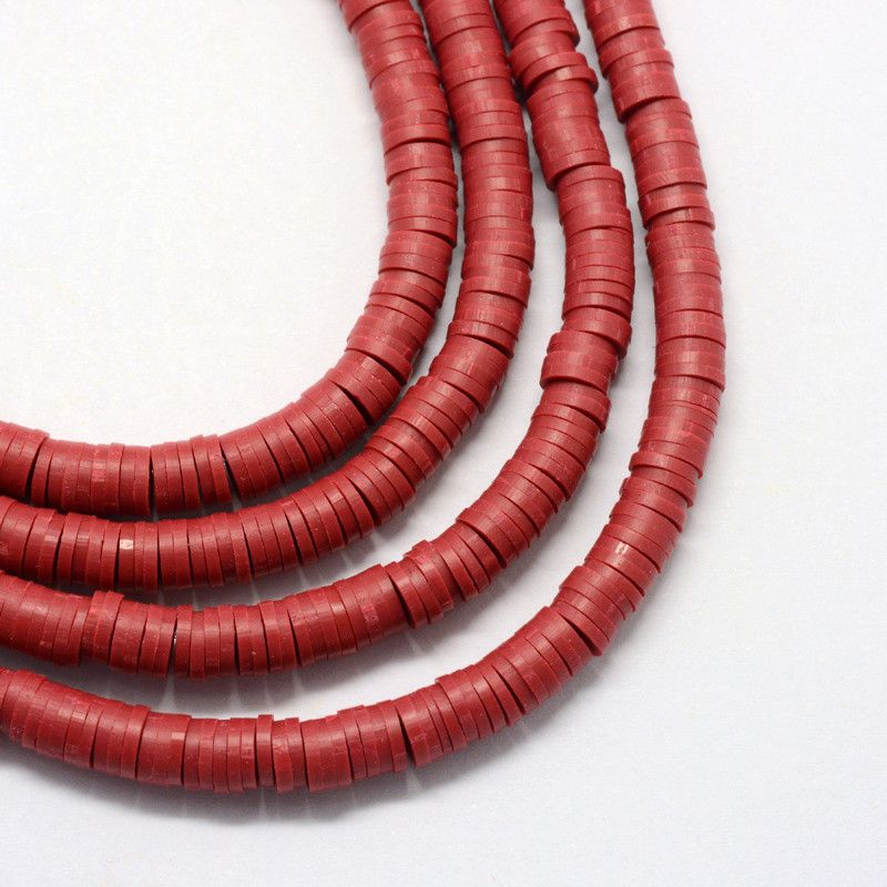 3*1mm wine soft pottery jewelry accessories partition necklace bracelet accessories beads, length of 45cm thumbnail