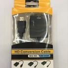 HDMI  转 VGA 高清转换器  HDMI转 VGA凸头转接线  带音频