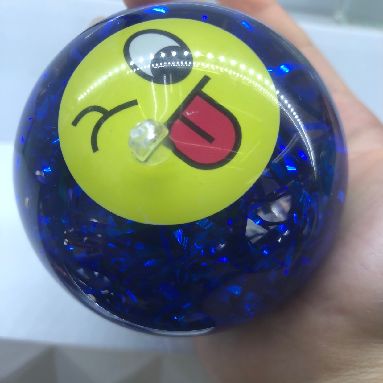 6.5蓝色金丝水球