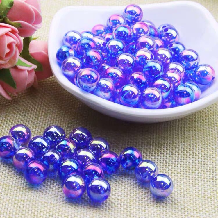 8mm transparent colored round beads, acrylic colored beads, diy accessories, bracelets, necklaces, jewelry, loose beads