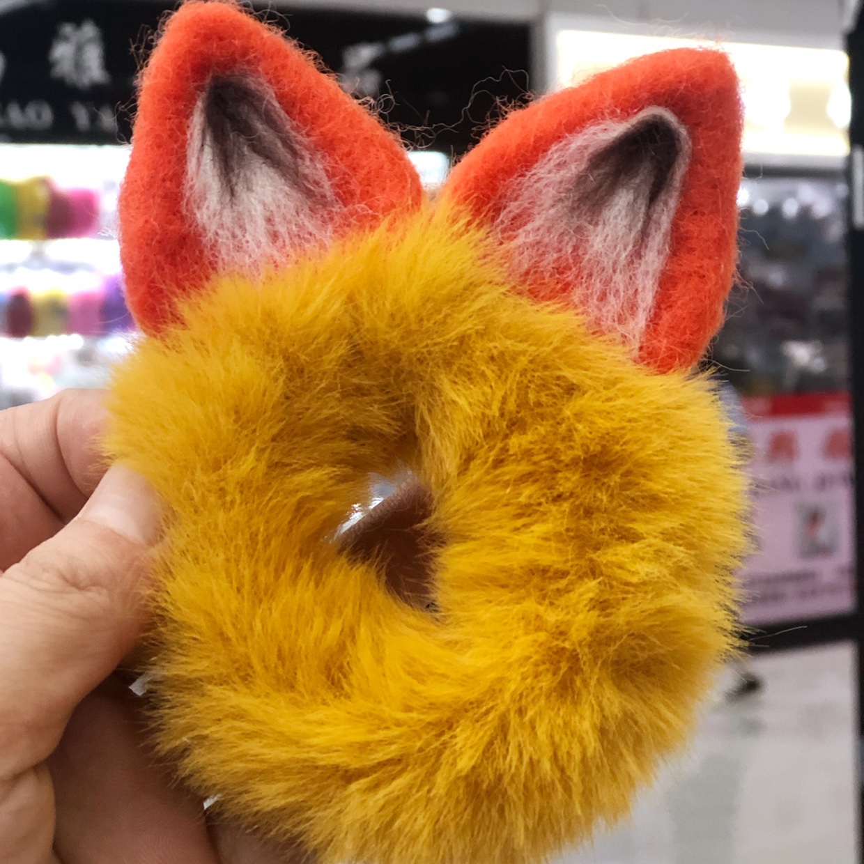 Plush hair band with rabbit ears, 3D cross-border exclusive, best-selling children's cute tied hair band, frog-like rabbit hair band, fox ear hair band Specification image