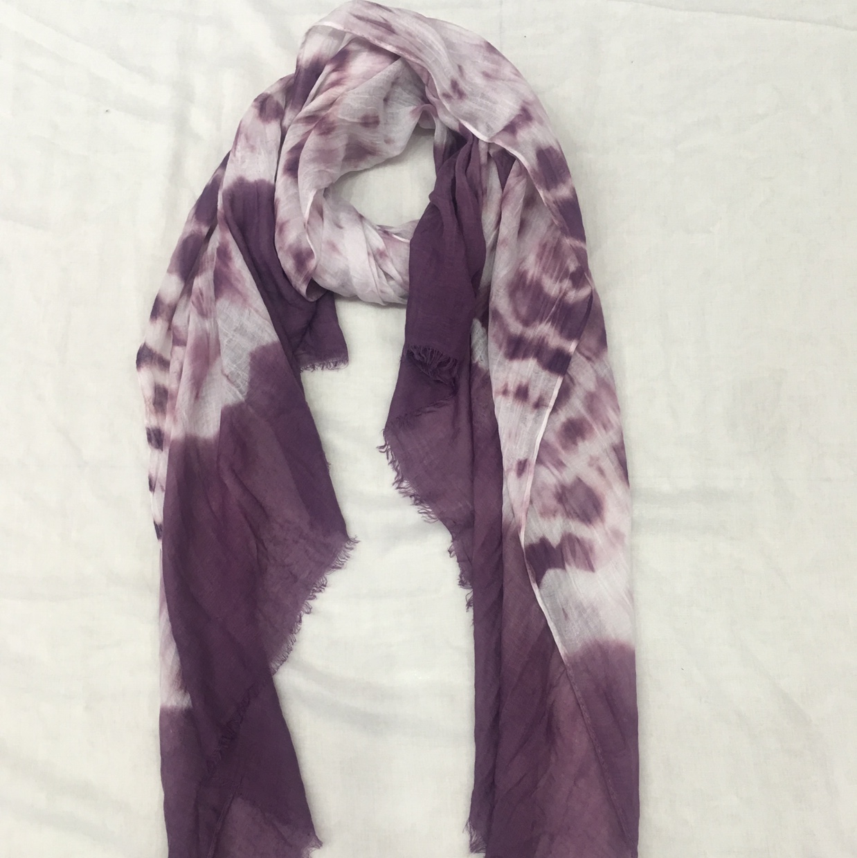 Tr Dirty Dyed Scarf 520&10, Women's All-Matching Dress Scarf Item Picture