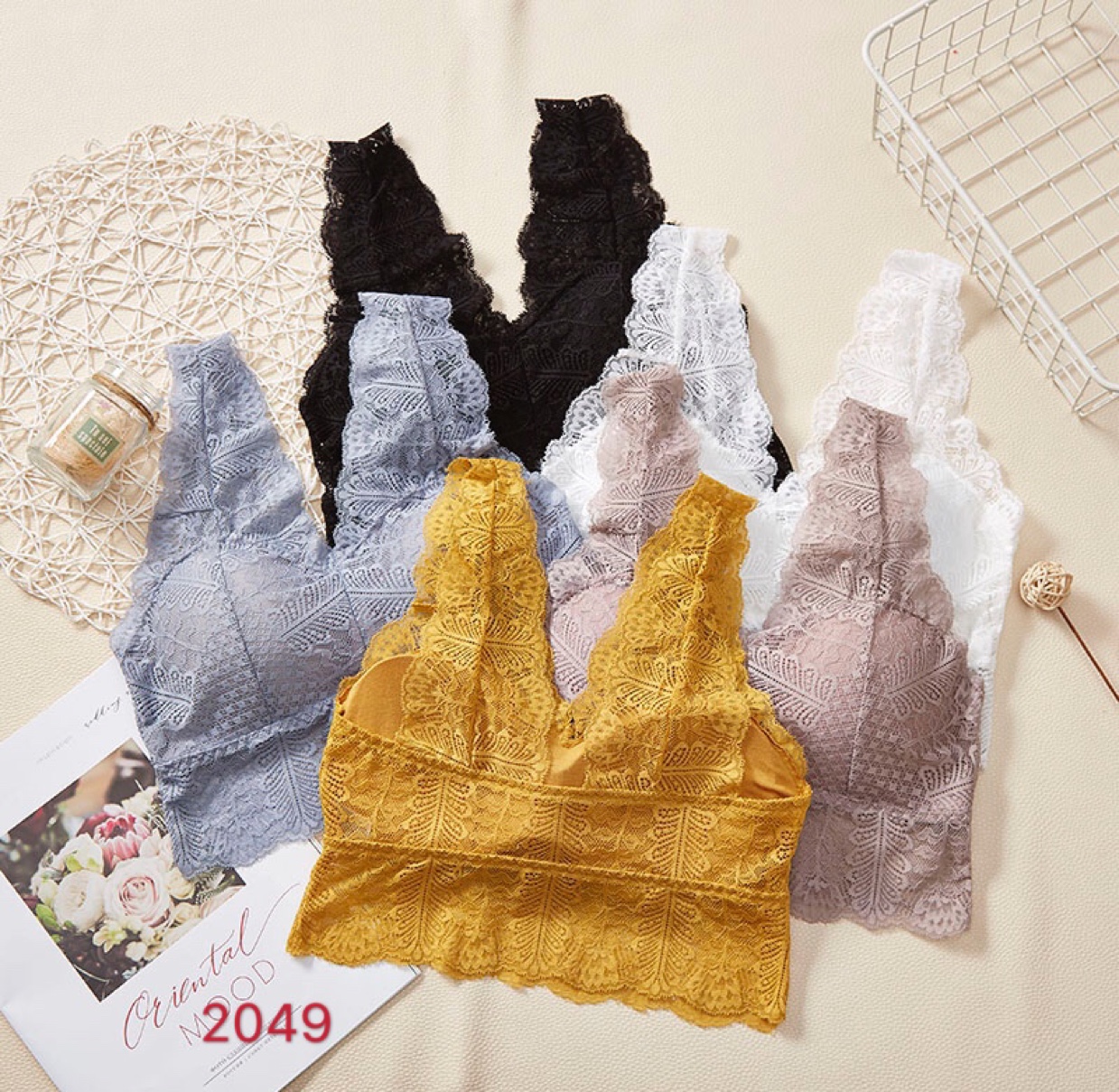 Factory wholesale transparent lace sexy and beautiful back-inset women's underwear
