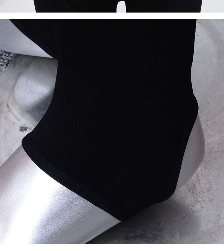 厂家直销 冬季分层加绒加厚打底裤 双面档锦纶踩脚弹力保暖裤批发详情图10