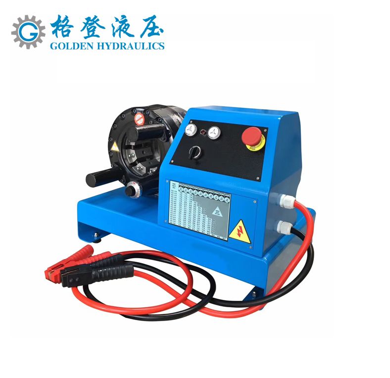 Portable 24V vehicle-mounted hydraulic rubber hose joint crimping machine
