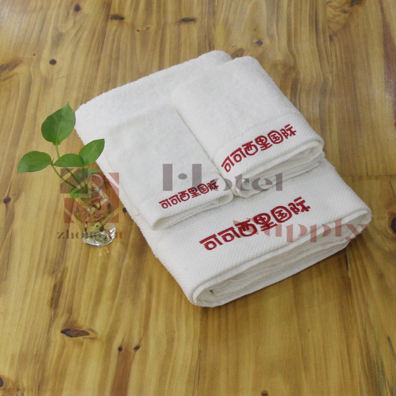 Platinum satin file pure cotton hotel towel bath towel floor towel embroidery logo can be customized logo