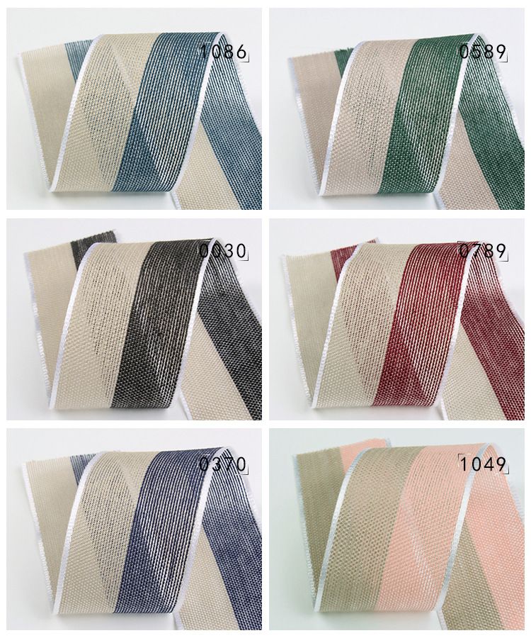 Korean premium two-color cotton fabric lace ribbon manufacturer direct sales for export 100Y undefined