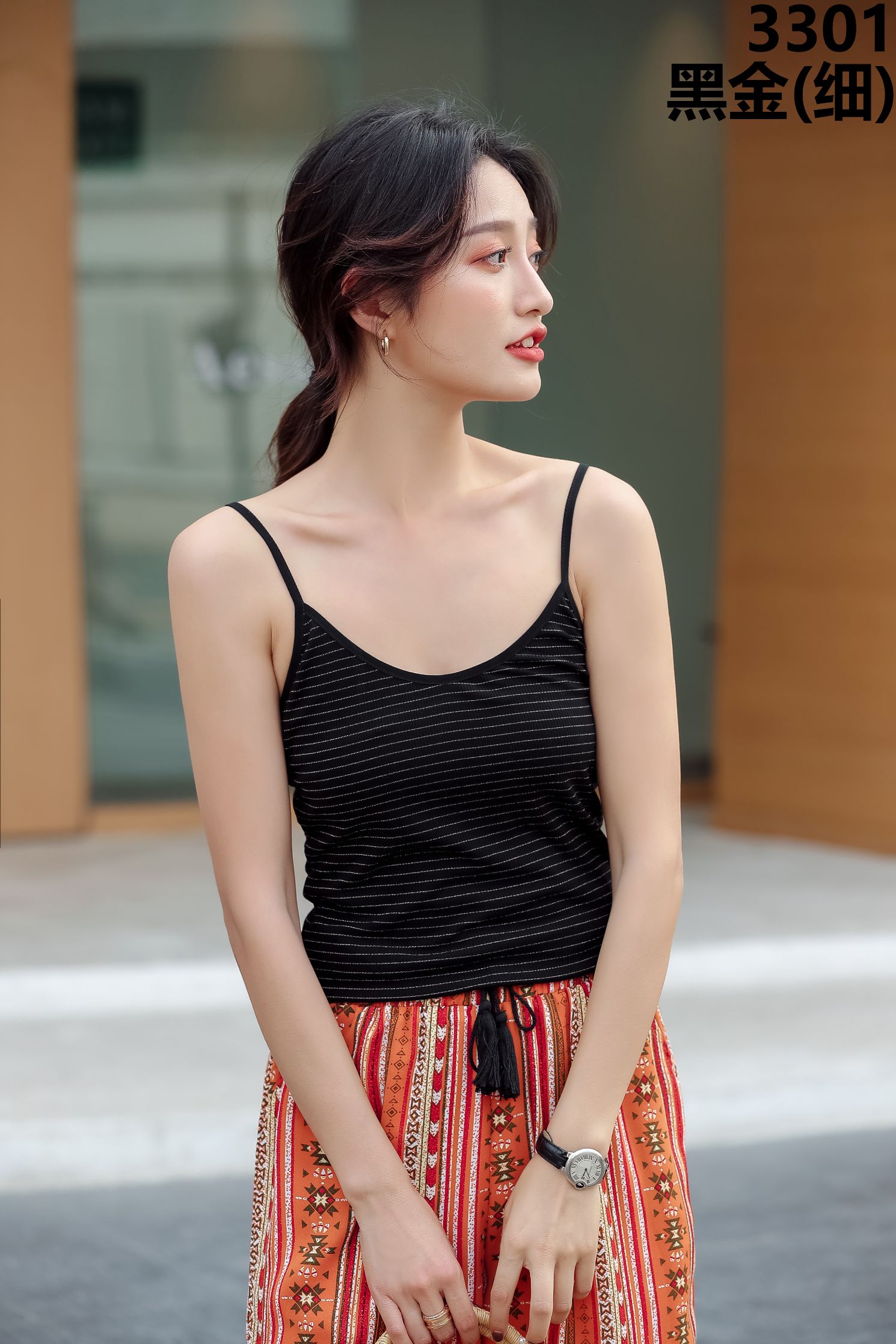 Halter Tank Top Women's Cup One-Piece Bra With Breast Pad Undergarments With A Spring Top Specification drawing