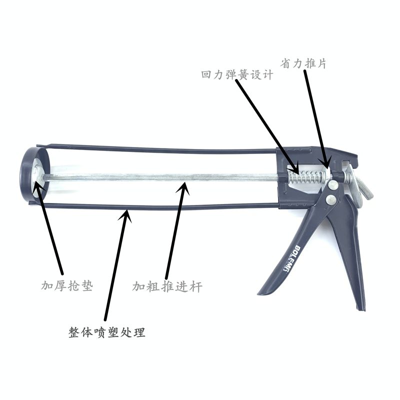 厂家直销 手动玻璃胶枪 密封胶压胶枪 打压枪直筋胶枪
