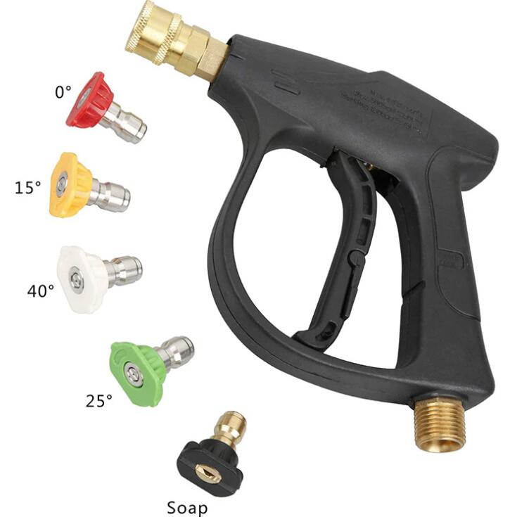 专业清洗机专用高压金属枪 通用高压清洗长枪短枪 汽车枪 高压枪详情图3