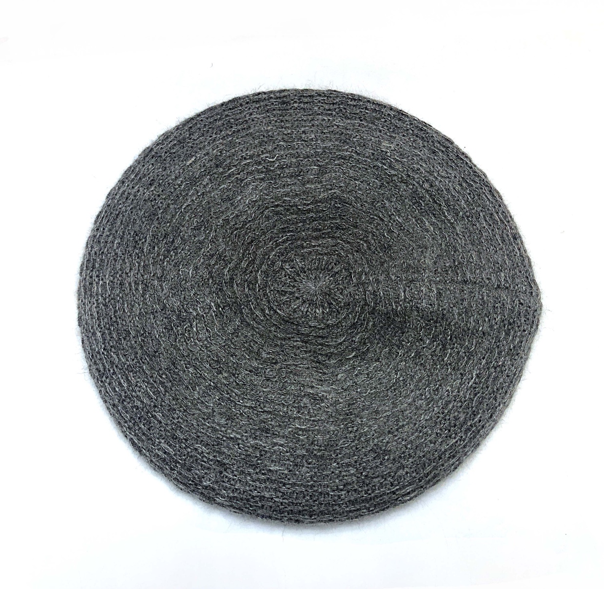 Angolan rabbit hair knitted corn fashion beret hat-style one-piece hat, suitable for both men and women, wool winter hat for grandpa and grandma undefined