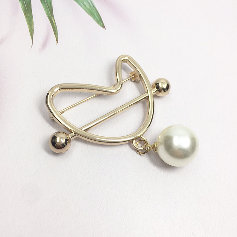 Korean version of fashion clothes accessories popular pearl brooch brooch thumbnail