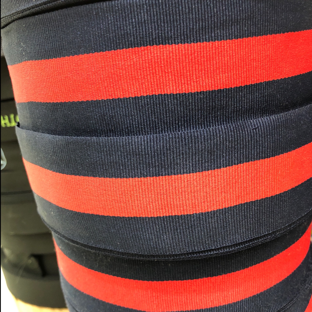 Webbing, used in the garment industry