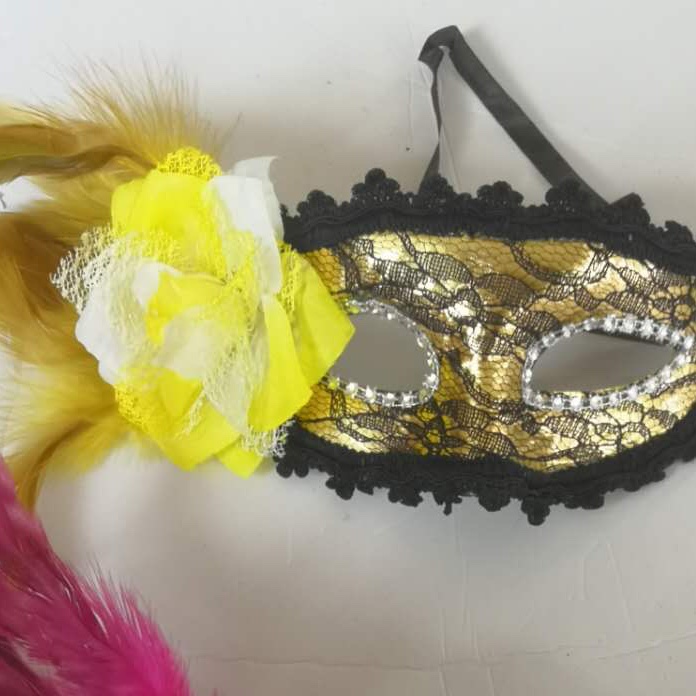 Carnival ball side flower mask details Picture