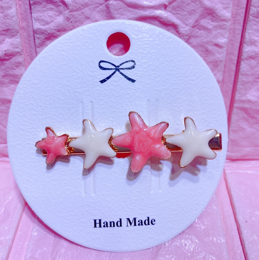 Five-pointed star pearl hairpin, a popular online celebrity details Picture