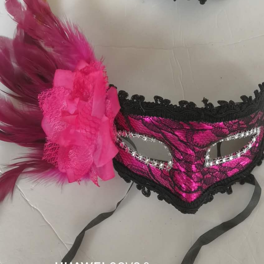 Carnival ball side flower mask Specification image