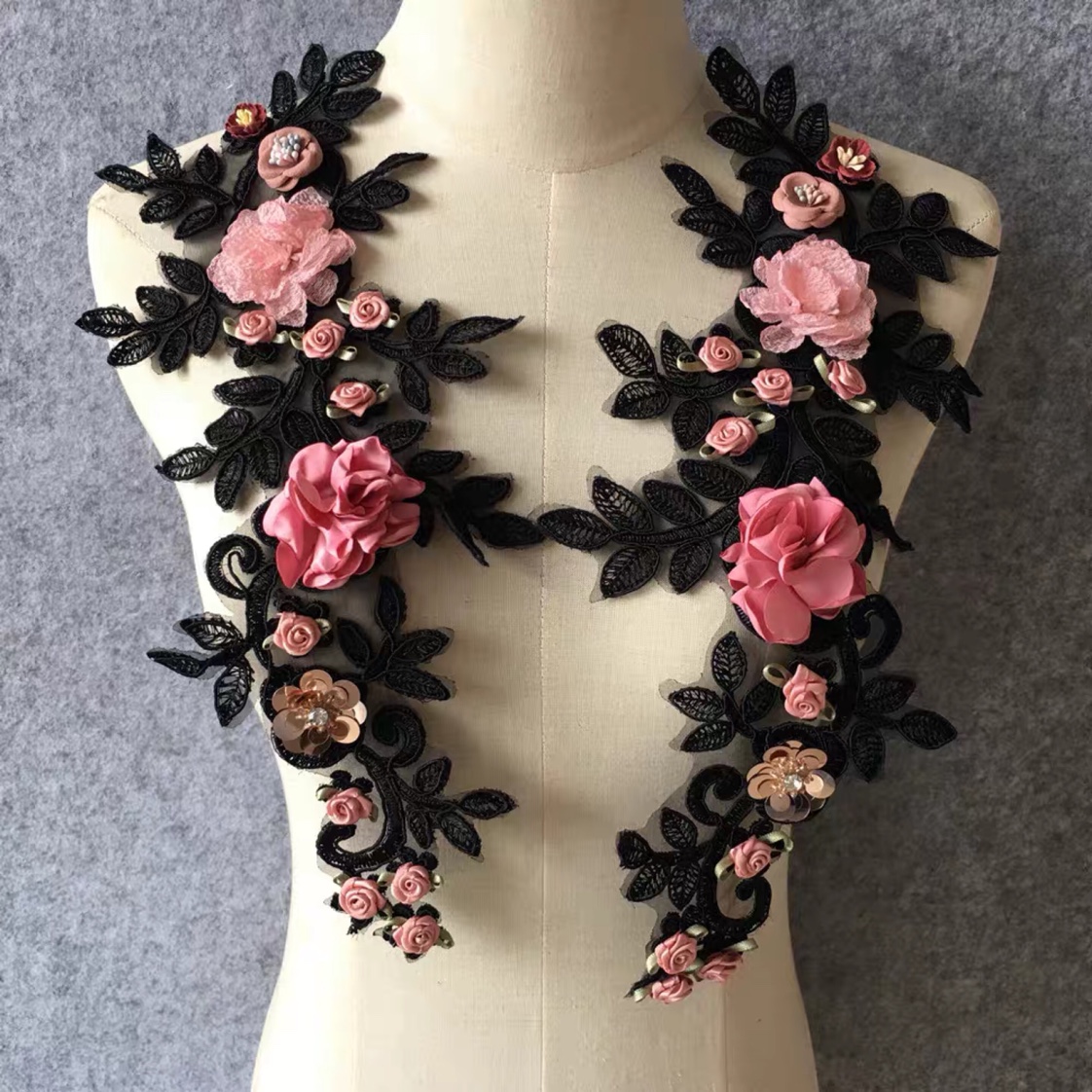 Lace trims for clothing diy. Handmade accessories Decorative clothing Applique patch clothing denim pants everything stylish