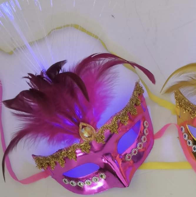 Carnival ball Fiber optic light mask details Picture