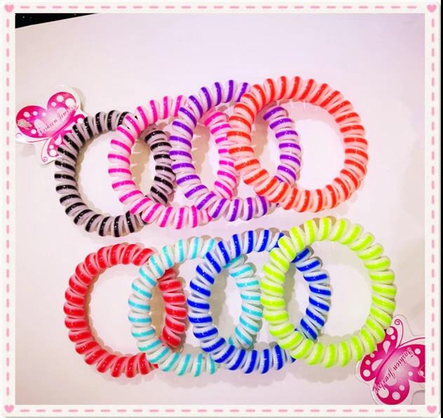 Sandwich band telephone line hair ring thumbnail