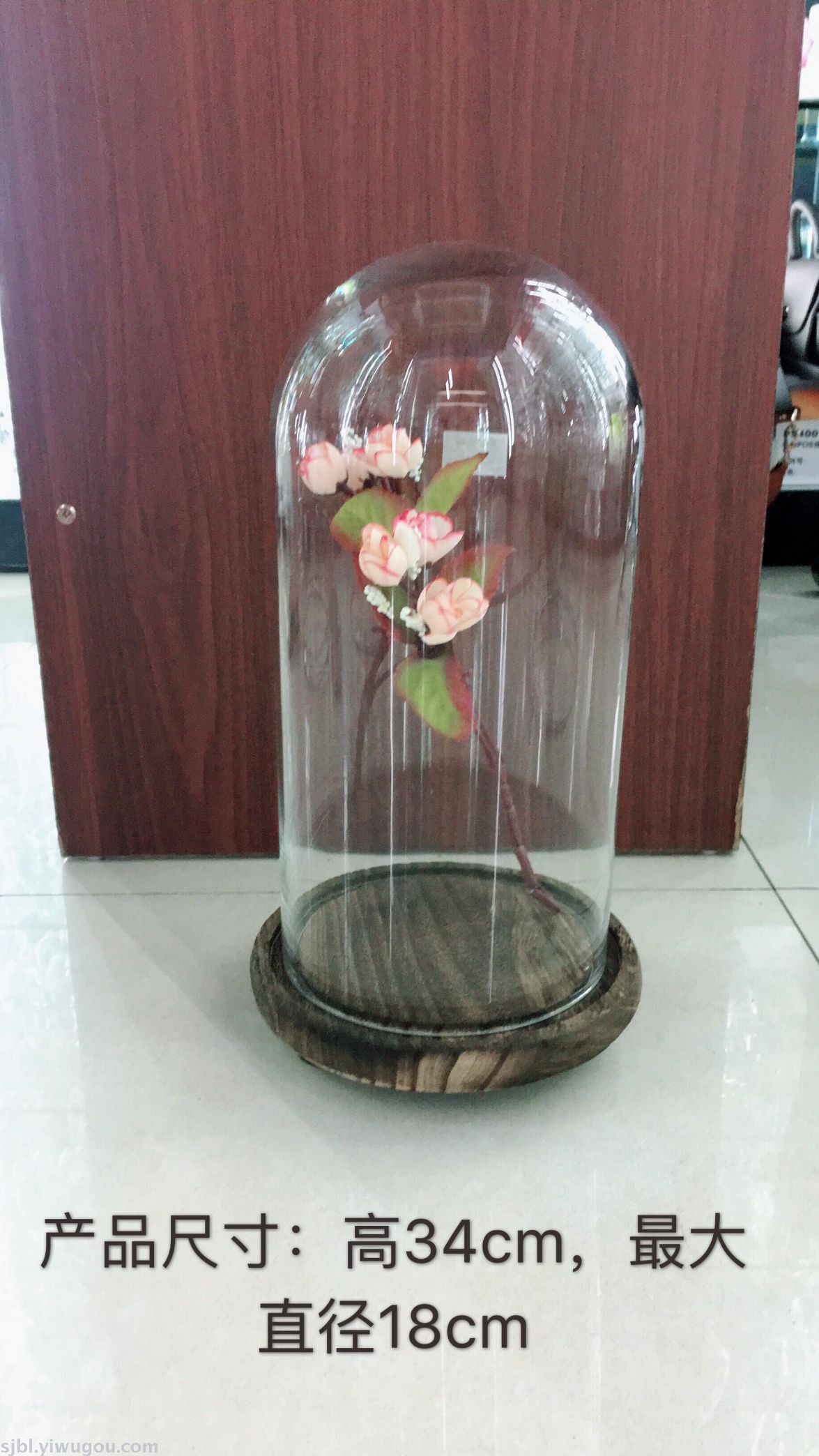 Transparent glass cover micro landscape mossy flower vase eternal flower glass cover cake cover dust cover preservation cover thumbnail