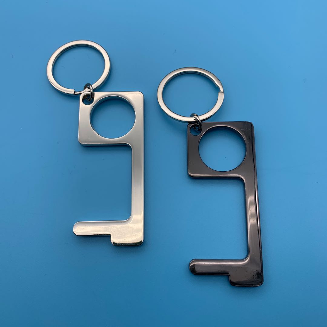 You can press the elevator key chain