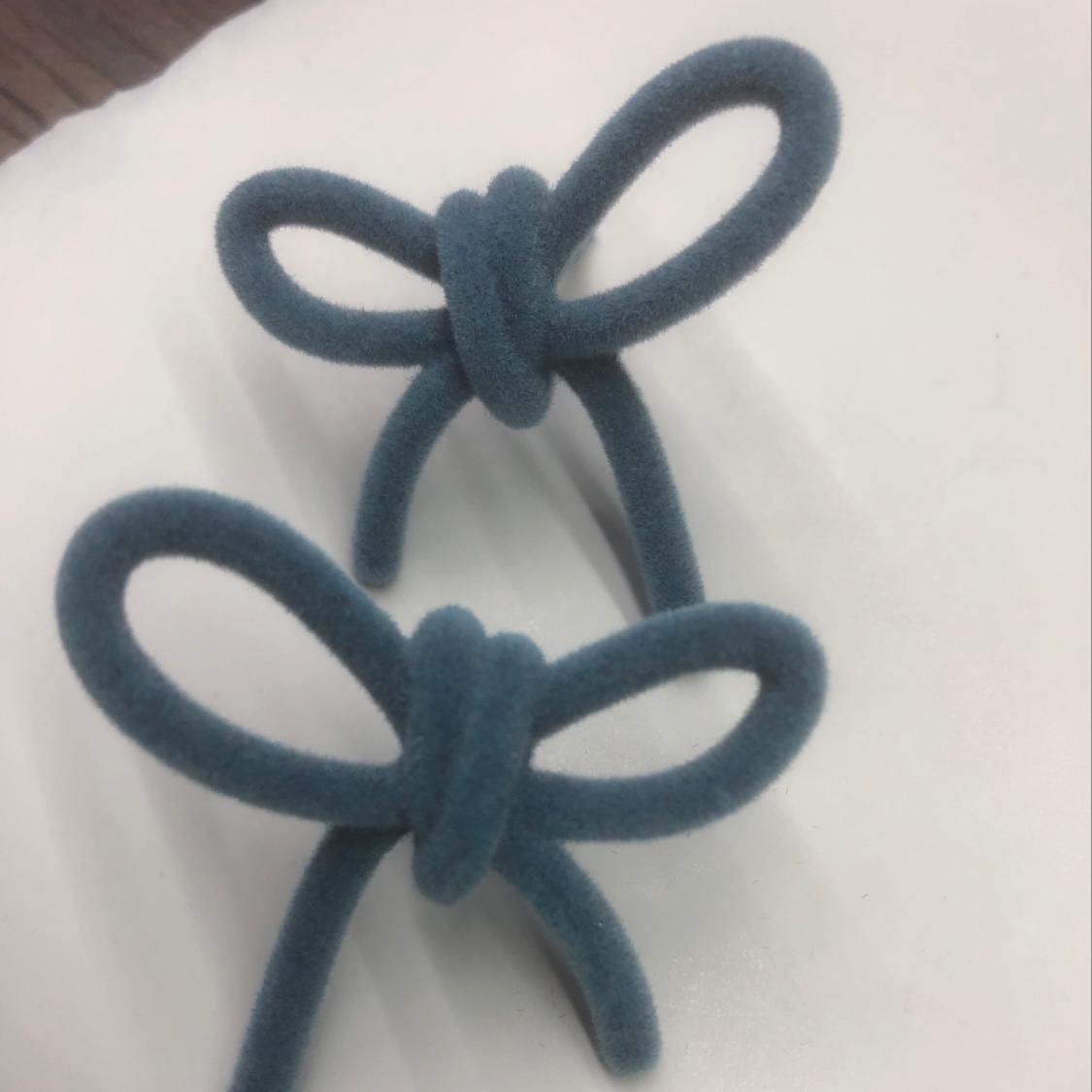 Acrylic Bow Flock Earrings