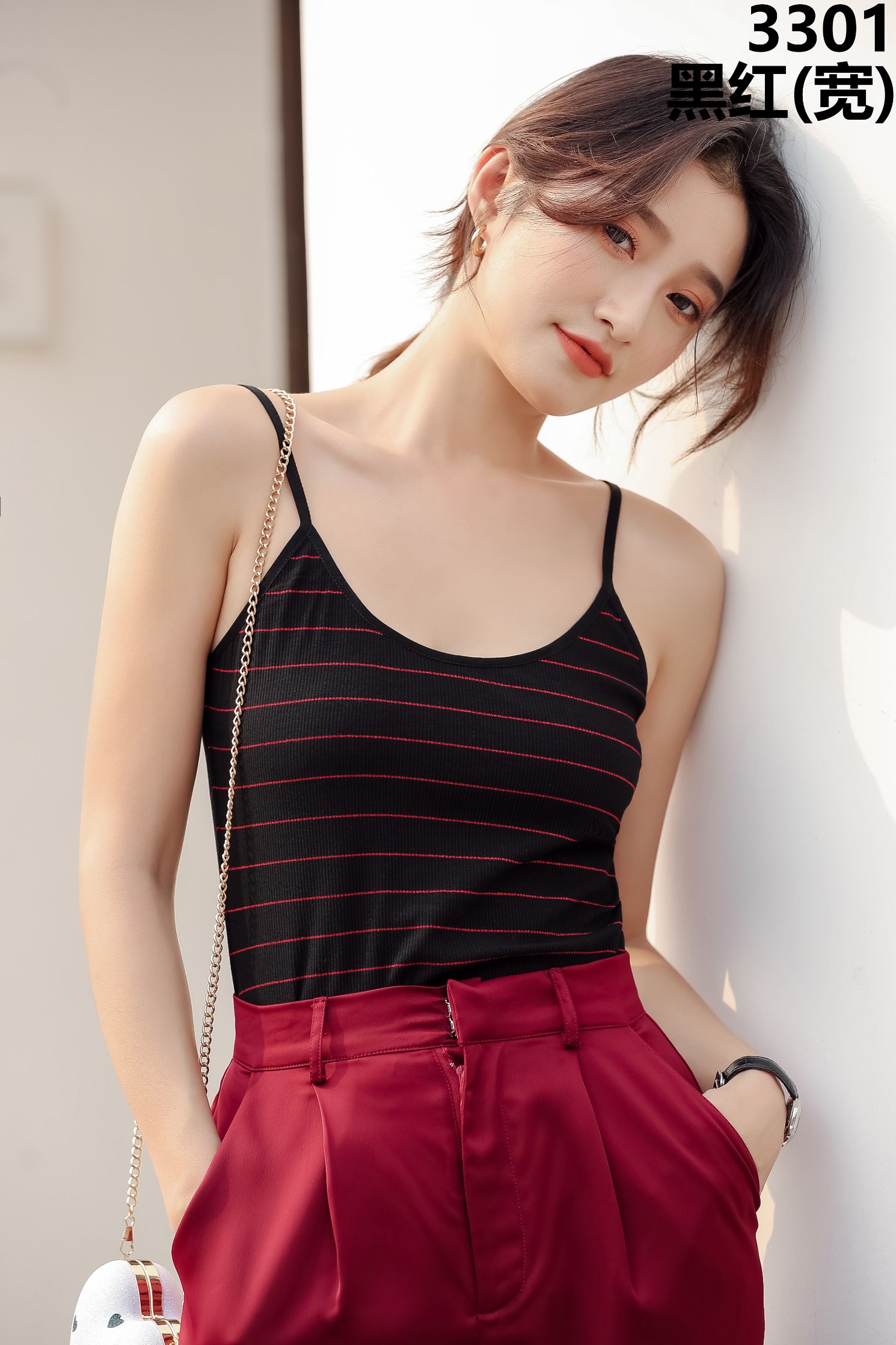 White Cotton Camisole Female Summer Inside To Wear Out Of The Tide Black Big Size Inside To Wear H Word Sleeveless Top Female details Picture