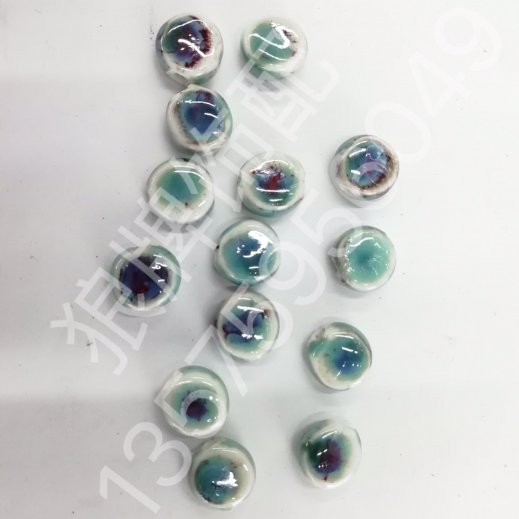 6×11mm small circular ceramic beads colorful thumbnail