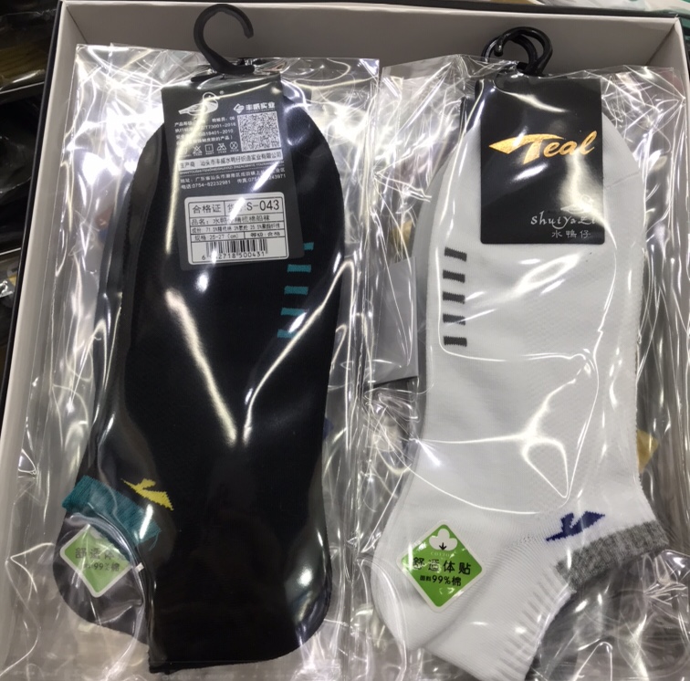 纯棉男船袜细节图