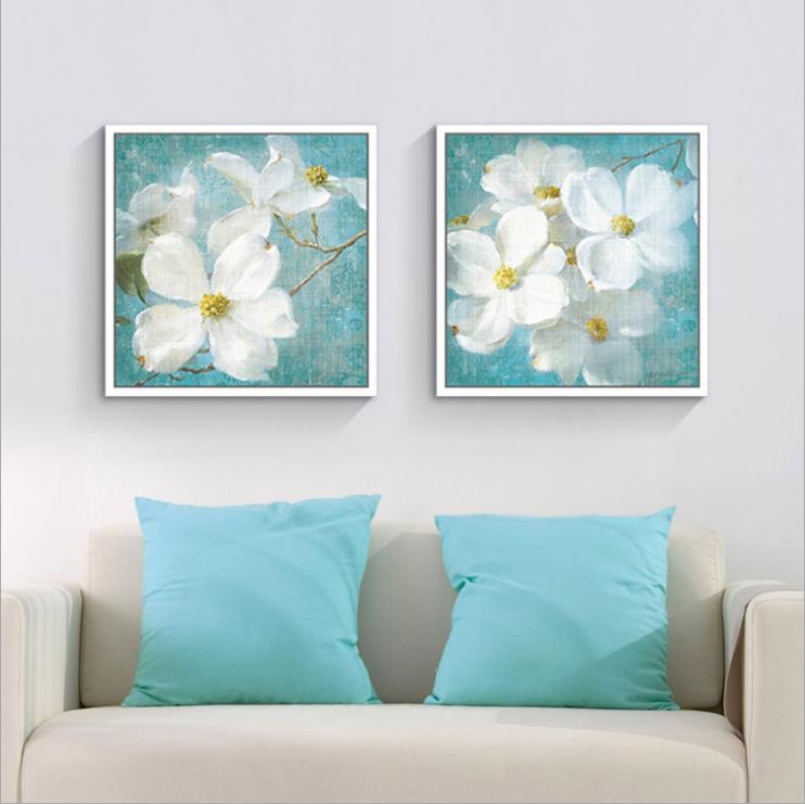 Shengshi Modern and simple floral framed paintings American country entrance, living room, bedroom and dining room decorative paintings Factory direct sales details Picture