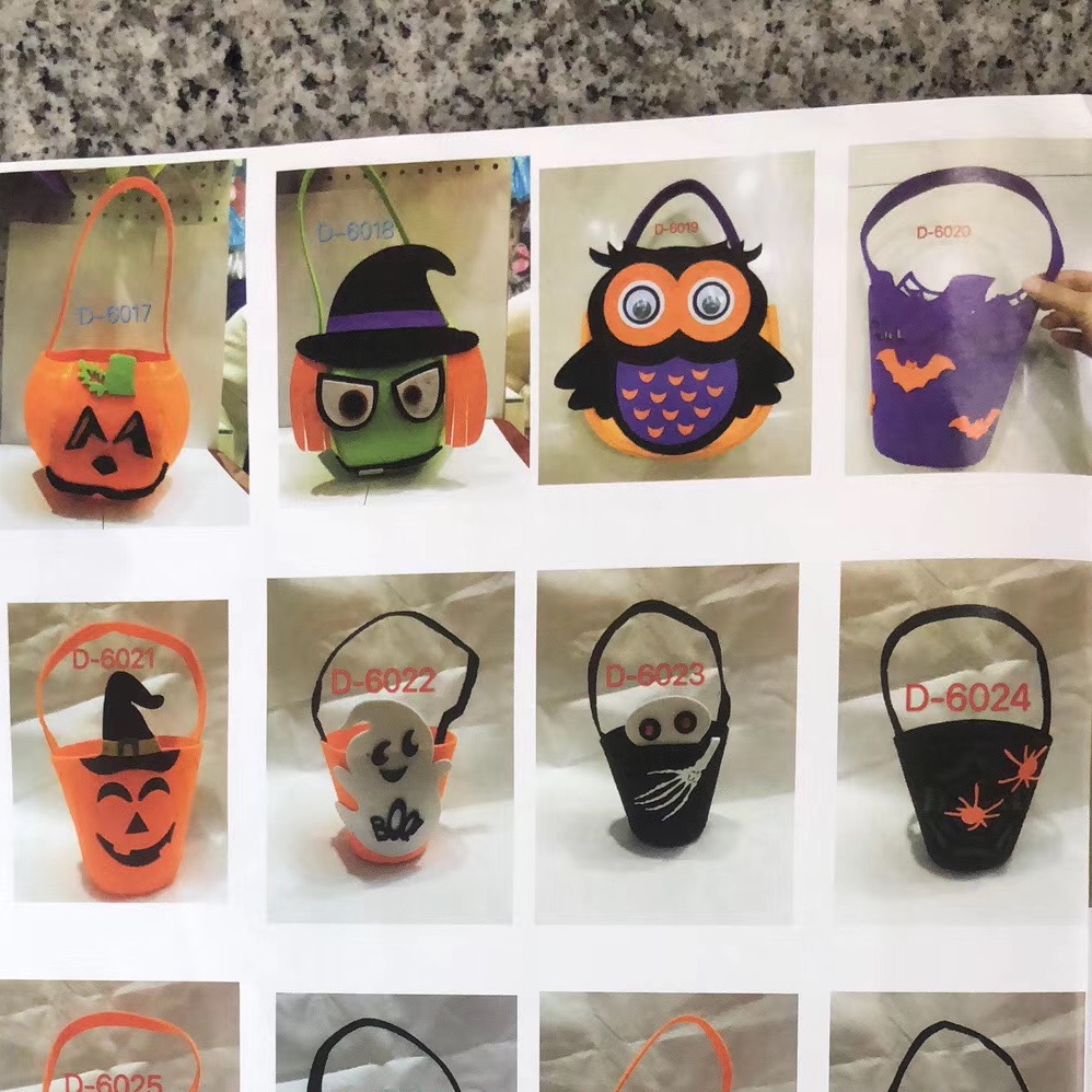 Halloween and Ghost Festival Candy pumpkin bucket details Picture