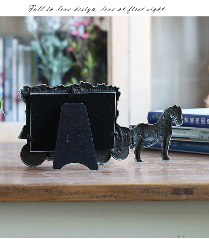 相框摆台 相框金属 古色相框  相框支架 相框挂钩 马车相框详情图3