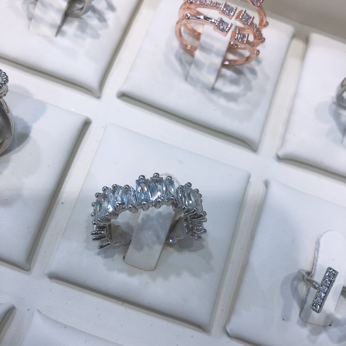 Zircon Set Open Ring