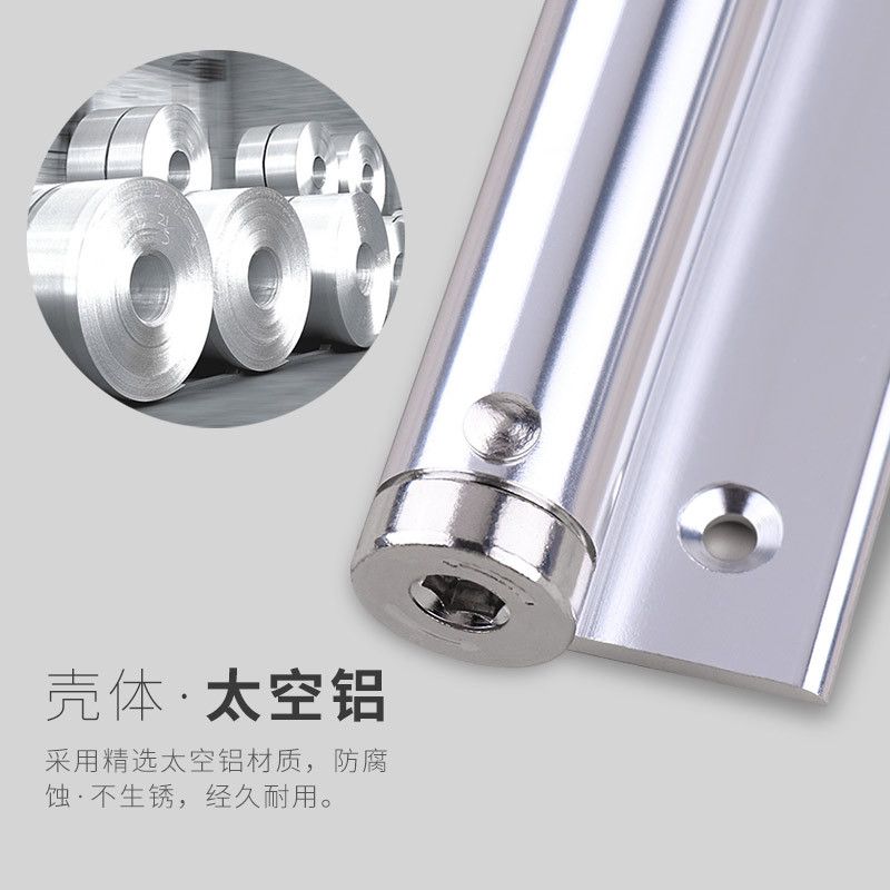 Household automatic door close simple spring silent rebound light closure invisible door hinge aluminum light closure Application Scenario
