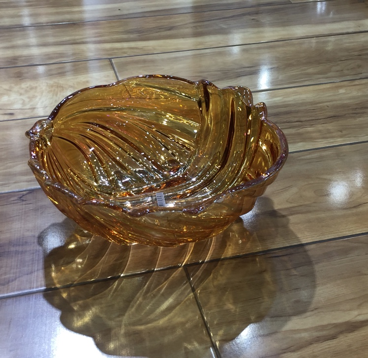 金色玻璃果斗果盘彩色果斗果盘离子镀果斗厂家直销现货批发