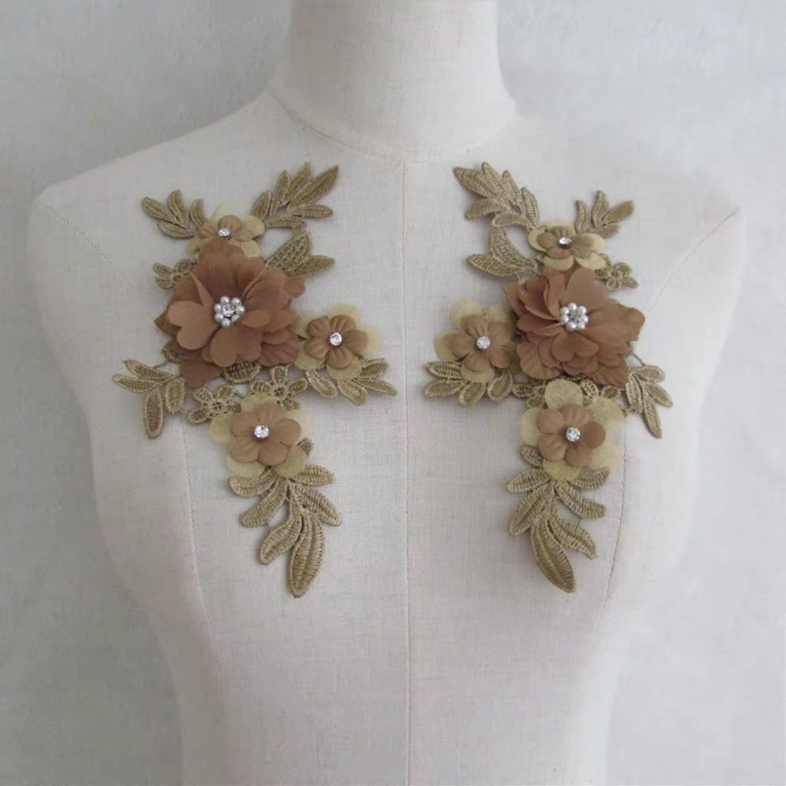 High quality lace lace hollowed-out garment embroidery all match ladies blouse DlY decorative sewing collar accessories thumbnail