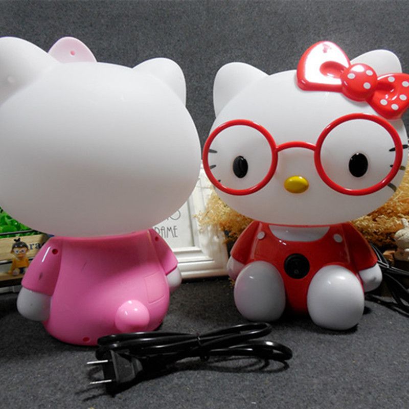 New creative KT Cat desk lamp Girl children's desk lamp mini charging bedroom bedside lamp