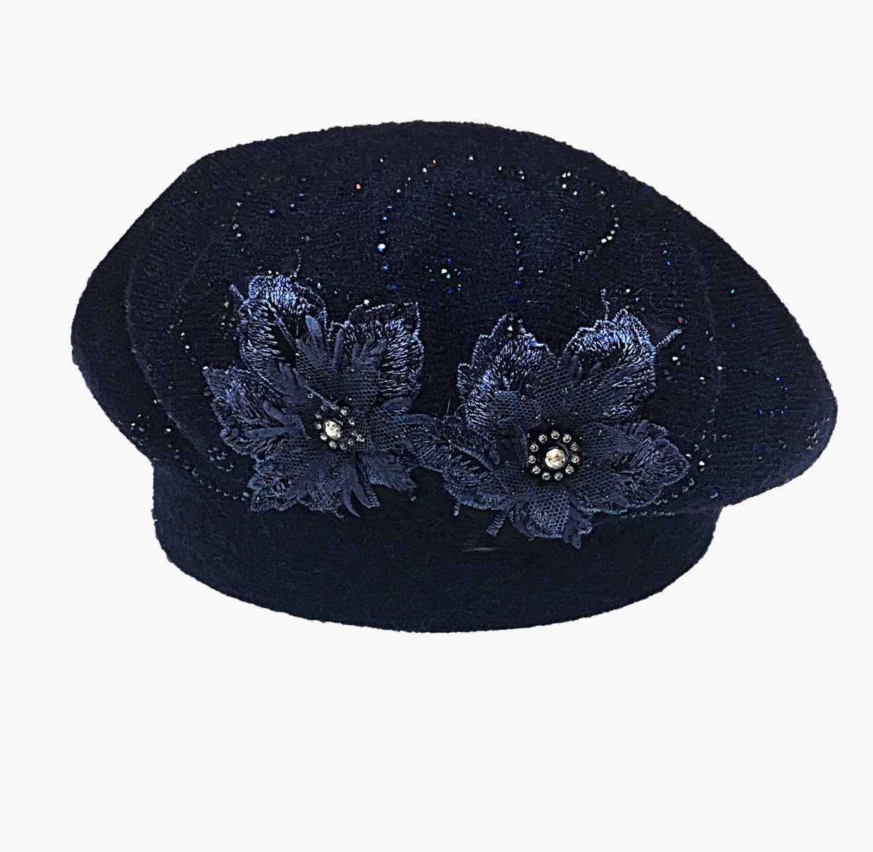 Two must-have handmade cashmere knitted berets for the New Year: fashionable and warm professional hats for women Specification image