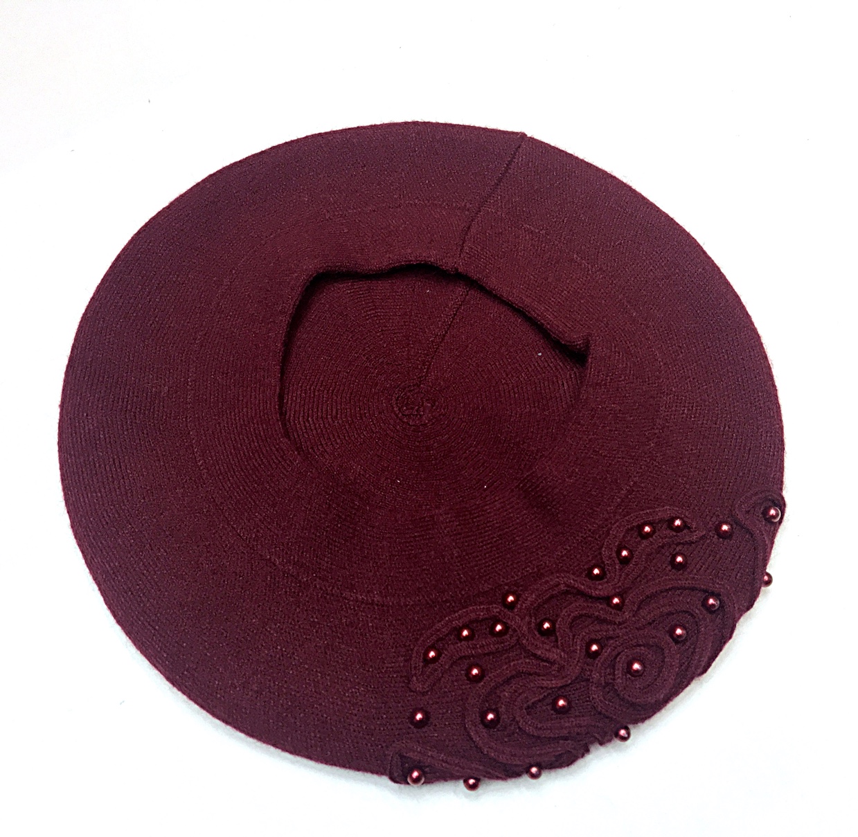 Cashmere knitted handmade pearl oyster hats, one-piece hats for men, grandmothers and grandfathers, wool hats, fashionable undefined