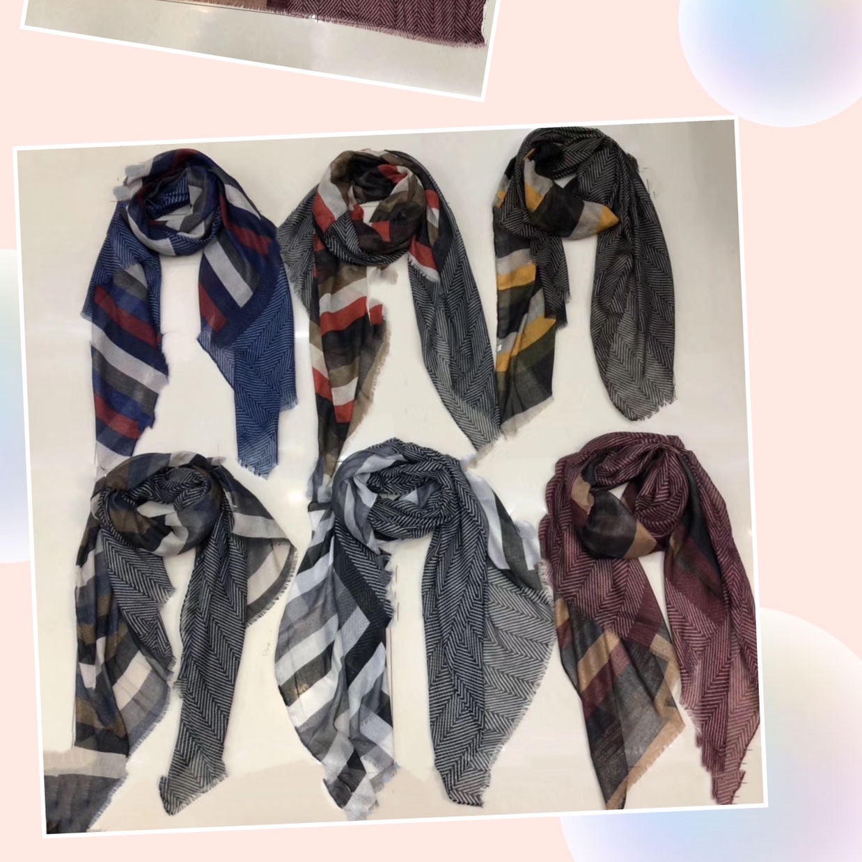 Gold and silver silk silk printed scarves are available in stock undefined