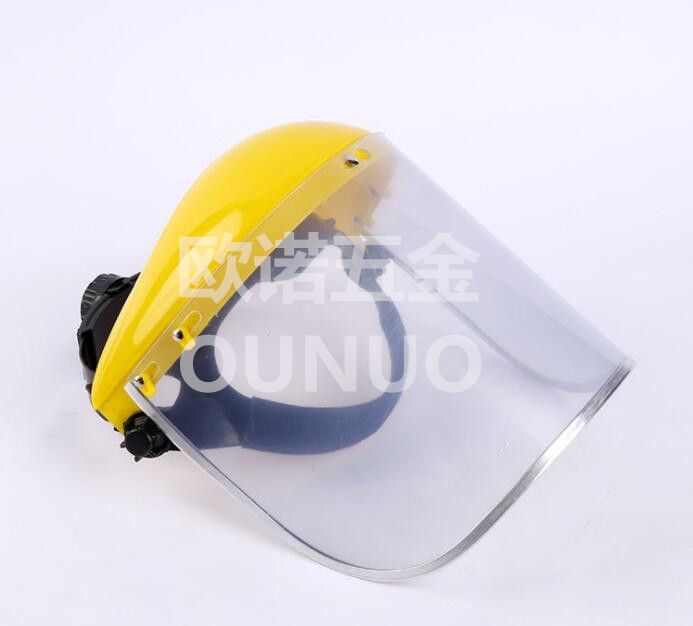 Protective face shield Thermal insulation, heat resistance, splash proof face shield, head-mounted welding face shield, lawn mower protective cover